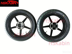 Nuevo Juego de Ruedas de Carretera para Motocicleta de 14 Pulgadas, Neumáticos Sin Cámara HSKabin Tuttio Yozma Razor Valtinsu 90/90-14 110/70-14 120/70-14 190mm - Product Image 6