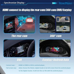Roadnavi LCD cụm kỹ thuật số cho VW <span class=keywords><strong>Polo</strong></span> 6R 2008-2016 Bảng điều khiển Bảng điều khiển đồng hồ tốc độ - Product Image 5
