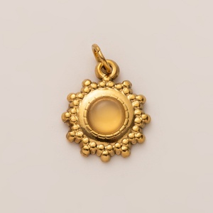 Collar de mujer chapado en oro de 18K y cobre, con colgante de circonita DIY de moda, inspirado en el estilo europeo americano, para uso diario, con diseños de amor, chile y copa de vino - Product Image 5