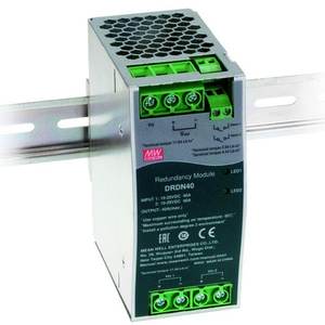 Module de redondance sur rail DIN Mean Well DRDN40, alimentation industrielle à double sortie 40A 24Vdc - Product Image 1