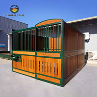 Magnifique écurie de chevaux abordable, style européen, 12 pieds, 14 pieds, 3 m, 3,5 m, 4 m, construite sur mesure, remplissage en bambou, socialisation maximale