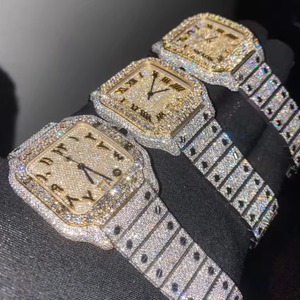 100% часы с кристаллами и кристаллами из нержавеющей стали - Product Image 2