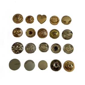 2026 tùy chỉnh tùy chỉnh nút quần jean cao su màu đen chống đồng thau mờ Bạc may nhanh lạ mắt có thể thu vào cho nội trú - Product Image 1