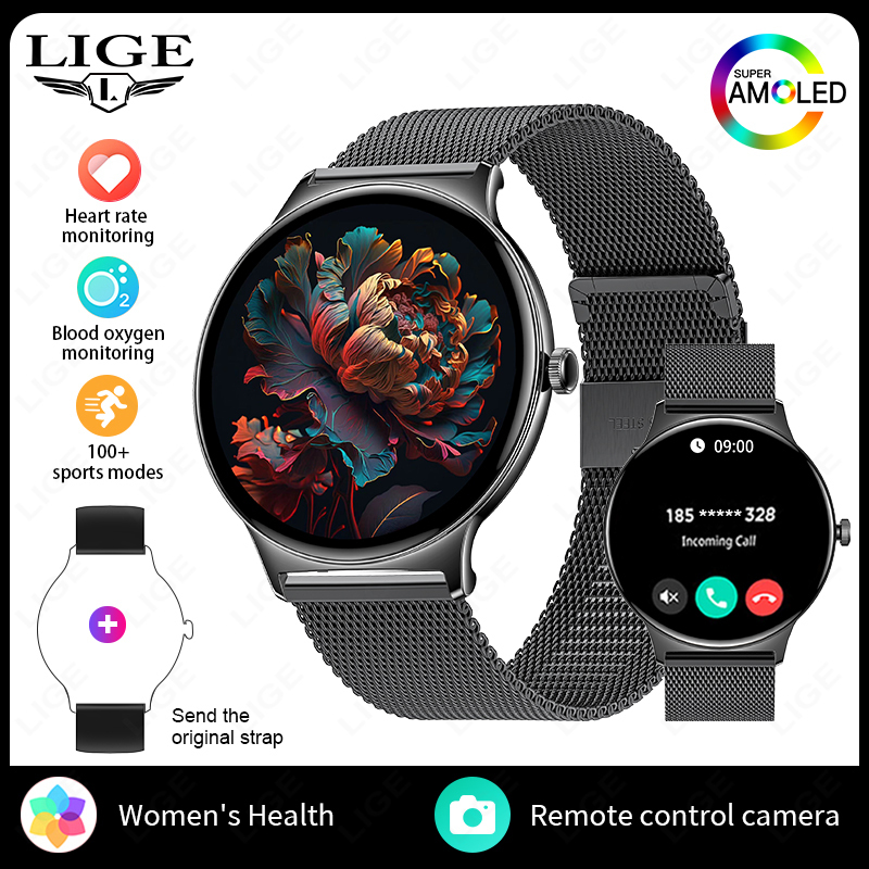D - Black mesh steel + gift strap