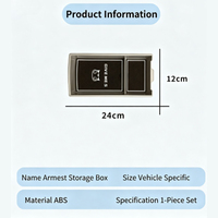 Boîte de rangement antidérapante pour accoudoir de console centrale ORA 5 EV 2026, plateau organisateur multi-compartiments, accessoire intérieur de voiture personnalisé