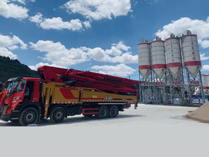 Trộn bê tông thiết bị nhà máy hzs180x8 180m3/h trang bị 4 * 100ton xi măng Silo & cát và sỏi hệ thống sưởi ấm - Product Image 4
