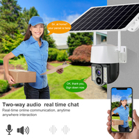 Kamera CCTV WiFi PTZ Ramah Lingkungan VC3 1080P Tahan Air untuk Luar Ruangan dengan Deteksi Gerakan, Penglihatan Malam IR, dan Pilihan Penyimpanan Data Cloud