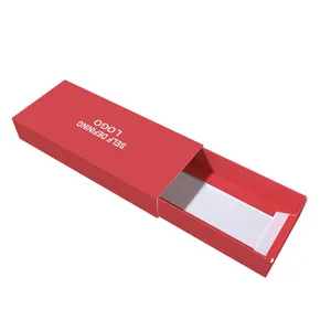 서랍 유형 크래프트 판지 여행 선물 상자 포장 슬라이드 아웃 상자 맞춤형 로고 삽입 선물용 슬라이딩 서랍 상자