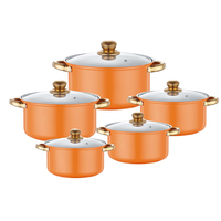 Batterie de Cuisine Complète en Gros 10 Pièces en Acier Inoxydable, Ustensiles de Cuisine pour Induction, Marmites et Casseroles