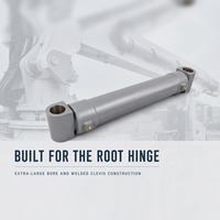 Actionneur hydraulique de bras de placement de 50 m pour pompe à béton montée sur camion, tige de piston de 160 mm, course de 1855 mm, charge lourde