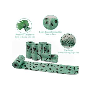 Sacs à déjections canines biodégradables SZXW personnalisés en plastique avec contrôle puissant des odeurs, couleur et taille personnalisables, compatibles avec les sacs à déchets pour animaux de compagnie - Product Image 5