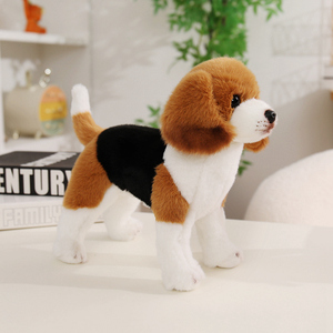 Juguete de Peluche Realista de Perro <span class=keywords><strong>Beagle</strong></span> <span class=keywords><strong>Yorkshire</strong></span>, Muñeco de Peluche de Simulación Realista, Relleno de Algodón PP Súper Suave - Product Image 6