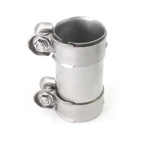 Colliers de serrage pour tuyaux d'échappement 60 mm double face en acier inoxydable, connecteurs de colliers de serrage pour échappement, usine OEM, fournisseurs chinois
