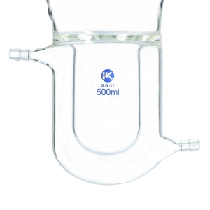 Huke tùy chỉnh vỏ bọc Thủy Tinh phòng thí nghiệm Phản Ứng Flask Bốn Cổ Hóa Học Lò Phản Ứng - Product Image 4