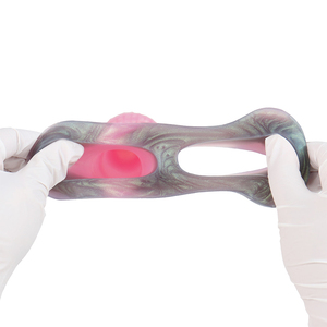 Manchon de pénis Fantasy Thoroughbred Horse Condom Polarized Wine Series en silicone pour l'agrandissement du pénis, préservatif fermé, jouets sexuels pour couples - Product Image 6