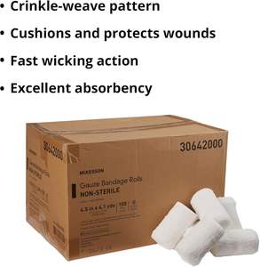 Benda di Garza con Alta Assorbenza, Rotolo di Garza Medica Chirurgica - Product Image 5