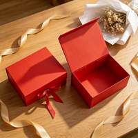 Cajas de Cartón Portátiles con Compartimentos Tipo Carpeta, Cierre Magnético, Papel con Relieve Personalizable