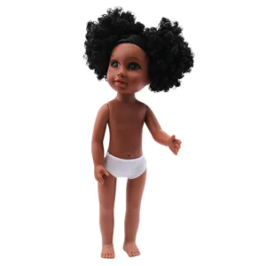 14 pouces Nathaniel en vie mobile en gros chaude personnalisé réaliste petite fille poupées pour enfants noir afro-Américain poupée