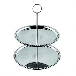 Soporte para Pastel de 3 Niveles Style N Steel TR032 con 2 Niveles de Acero Inoxidable Ecológico Personalizado de Gran Calidad - Product Image 1