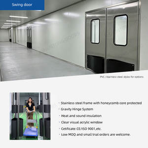 Porta <span class=keywords><strong>a</strong></span> Battente Automatica Commerciale in Acciaio Inox Antiurto <span class=keywords><strong>a</strong></span> Singola Azione per Cucina e Magazzino con Apertura Bidirezionale - Product Image 3