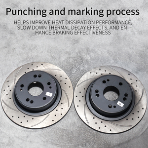 Rotor de frein à disque arrière 8D0615601B pour Audi <span class=keywords><strong>200</strong></span>(C4/44) A4(B5/8D2) A4(B6/8E2) et drapeau rouge Rotor de frein applicable pour modèles - Product Image 6