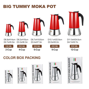 Cafetière Moka en acier inoxydable de haute qualité - Product Image 2
