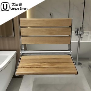 Design moderno sgabello in legno sedia a sedere a risparmio di spazio a parete panca doccia per il bagno di cura della casa doccia accessori - Product Image 3