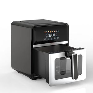 Freidora <span class=keywords><strong>de</strong></span> Aire Digital Inteligente <span class=keywords><strong>de</strong></span> 5 <span class=keywords><strong>Litros</strong></span> con Pantalla Táctil LED y Ventana Visual, 1400W, Diseño Cuadrado para el Hogar - Product Image 3