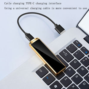 Hochwertiges Intelligentes Aufladbares Geräuschloses Feuerzeug Tragbar Kompakt für Outdoor-Nutzung Zigaretten-Sicherheit Personalisiert Windfest Gravur Möglich - Product Image 3