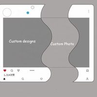 Op maat gemaakte camera-vormige uittrekbare UV-geprinte acryl sleutelhanger met schuifbare fototas, Kpop gratis cadeautjes, sterfans, creatieve celebrity