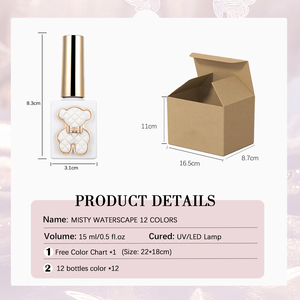 ZRKGEL, recién llegado, juego de esmalte de uñas UV inodoro, Kit de esmalte de gelatina de resina de larga duración con muestra gratis, Gel de uñas de etiqueta privada - Product Image 6