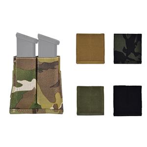 Tactische Uitrusting Dubbele Magazijnen Elastische Stijl Dubbele 9Mm Mag Houder Pouch Voor Plaatdrager Tactisch Vest - Product Image 1