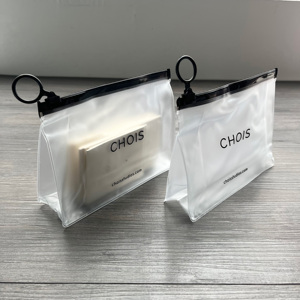 Luxury Frosted PVC Stand Up Zipper Pouch - Custom Printed Cosmetic Makeup Bag for Jewelry & <b>Accessories</b> - Product Image 1