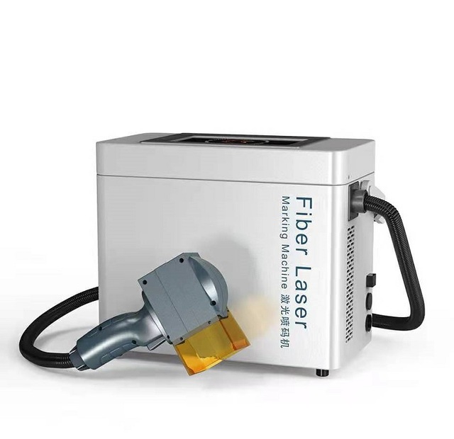 30W Mini Laser Printer Fiber Laser Marking Machine for Metal Plastic Wood Rubber Leather Pipe