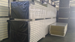 Paneles sándwich <span class=keywords><strong>PUR</strong></span> PIR de metal de diseño moderno industrial con núcleo de espuma de poliuretano aislado para paredes de techo y almacenes - Product Image 2