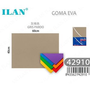 Foglio di Schiuma EVA ILAN 60x40cm Grigio Marrone Materiale per Artigianato - Product Image 3