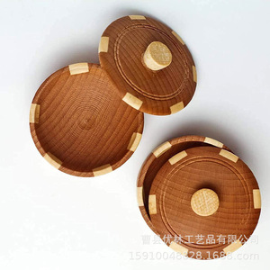 <b>Bamboo</b> Wood Spice Storage Box M Size Airtight Lid Kitchen Seasoning <b>Container</b> - Product Image 2