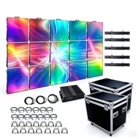 Écran LED incurvé léger et fin P1.953 pour location, 500x500mm, rayon personnalisé, mur vidéo LED pour événements de marque