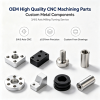 OEM Yüksek Kaliteli CNC İşleme Parçaları Özel Metal Bileşenler 3 Eksen 4 Eksen 5 Eksen Freze Torna Hizmeti