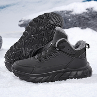 Fabricant en gros de chaussures de randonnée d'extérieur de grande taille bottes de neige doublées en polaire épaissie confortables pour l'alpinisme