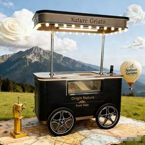 <strong>Hot</strong> Sale Automatic Vending 4-<strong>Wheel</strong> Metal Mobile Push Cart for <strong>Party</strong> Weddings Festivals <strong>Birthday</strong> <strong>Parties</strong> Ice Cream &amp; Candy - Product Image 2