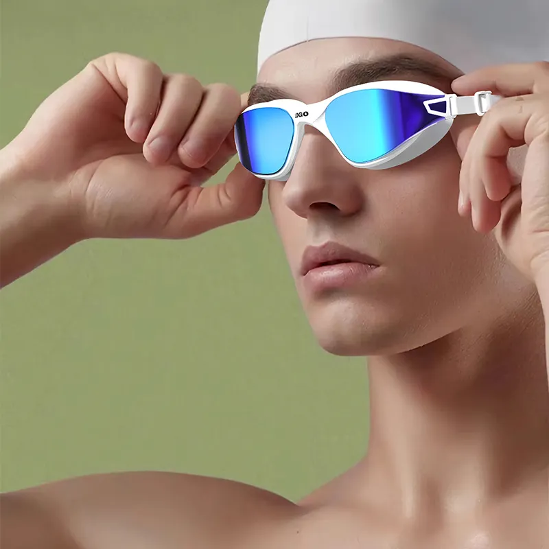 Venda quente na Amazon nadar cap óculos profissional amarelo personalizado nadar óculos classificação