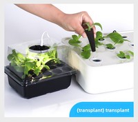 Nouveau modèle : Kit de boîtes de semis 20 cellules avec éclairage supplémentaire, isolées, hydratées et respirantes