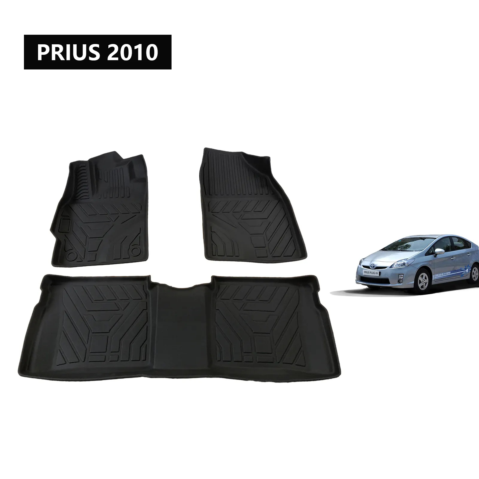 Kit de carrocería de nuevo estilo, accesorios interiores de TPE, alfombrilla para suelo, alfombrillas para coche, alfombrilla para PRIUS 2010