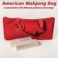 Sac de Mahjong Américain Personnalisé, Sac Fourre-Tout en Toile, Plusieurs Styles, Portable, Durable et Parfait pour le Rangement du Mahjong