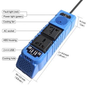 Convertisseur de courant portable mini onduleur type <span class=keywords><strong>crocodile</strong></span> 200W, convertisseur de courant DC 12V vers <span class=keywords><strong>220V</strong></span> 230V 240V AC, convertisseur de voiture DC vers AC, prix d'usine - Product Image 6