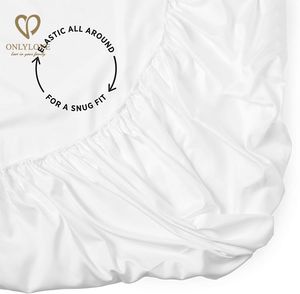 Nouvel ensemble de draps en coton de bambou biologique antibactérien uni, rafraîchissant, naturel et doux, 300 fils, vente en gros <span class=keywords><strong>2021</strong></span> - Product Image 1