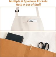 Tablier de Chef Personnalisé en Toile Beckon Unisexe Bicolore Professionnel avec 2 Poches pour la Cuisine, la Grillade et la Pâtisserie – Idée Cadeau