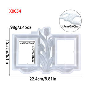 Molde de Silicona para Resina Hecho a Mano, Estilo Ins, para Hacer Adornos Decorativos y Herramientas para Pasteles, Molde de Yeso para Resina - Product Image 3