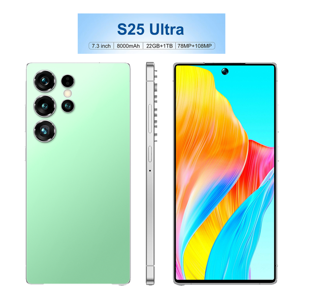 High Configuration 22G+1TB 2025 New 5G Smartphone S25 Ultra Android Phone Full Screen Gaming Phone Dual-SIM Dual-standby System